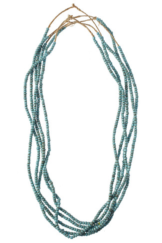 TURQ Shore Layers Seed Bead Necklace
