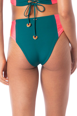 VERDANT BREEZE Wanderer High Waist Reversible Bikini Bottom