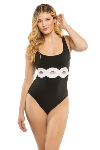BLACK/WHITE Octavia One Piece Swimsuit