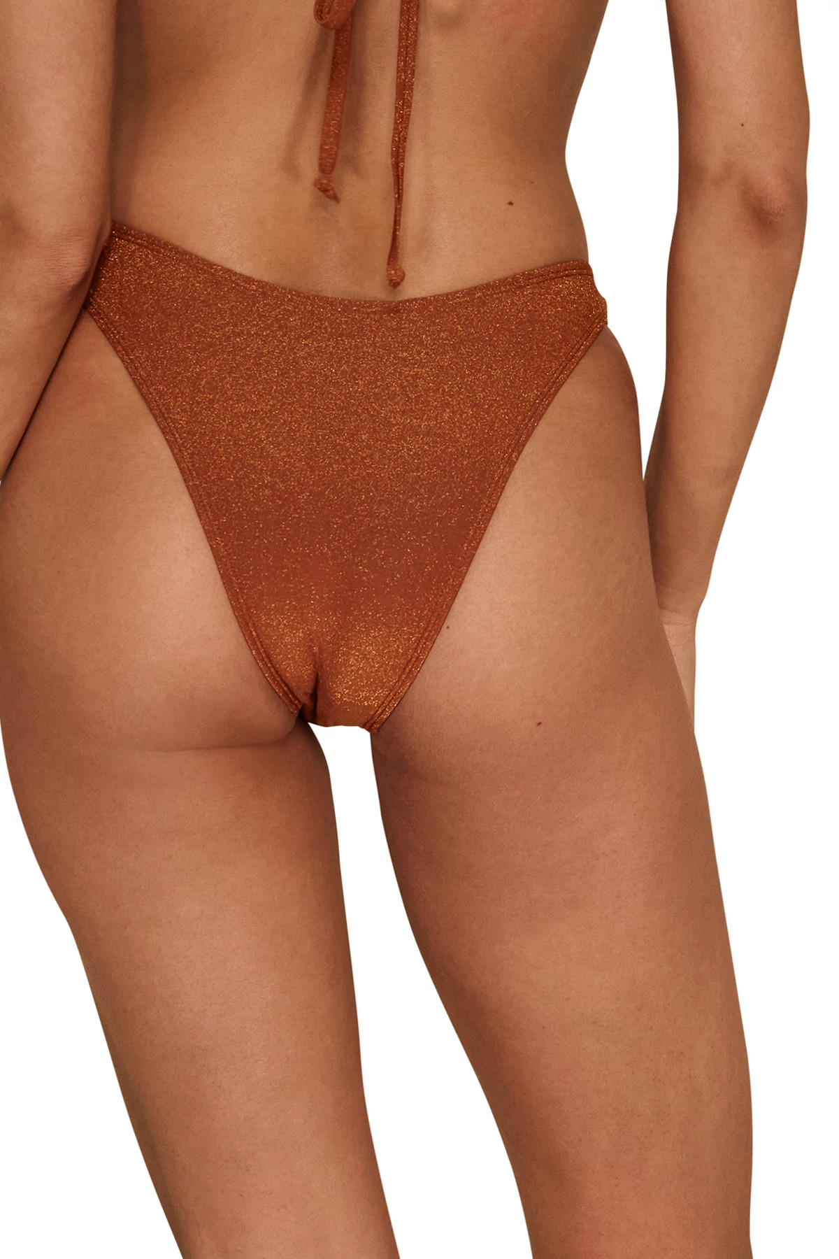 SAND DUNE LUREX Maddie Brazilian Bikini Bottom image number 2