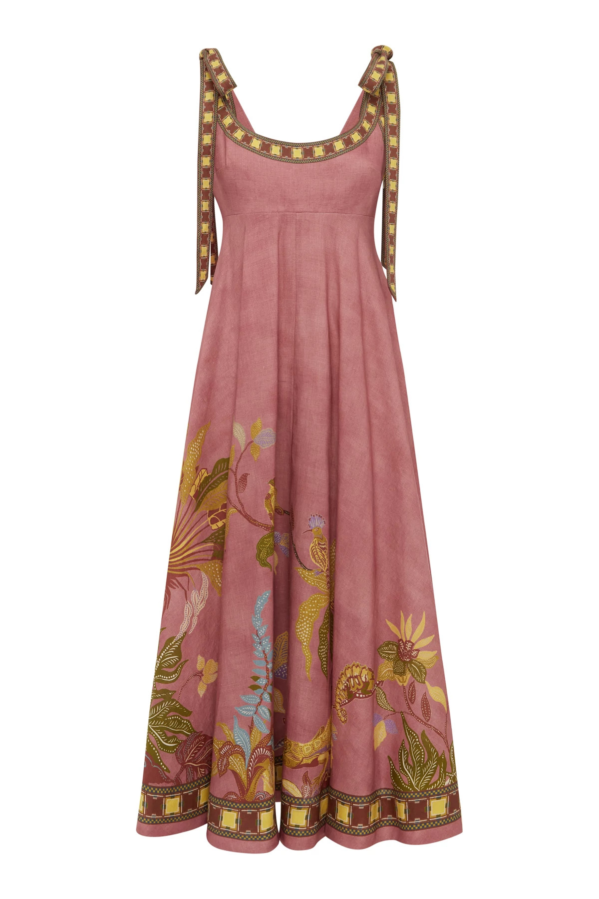 ROSE Zuri Linen Maxi Dress image number 6