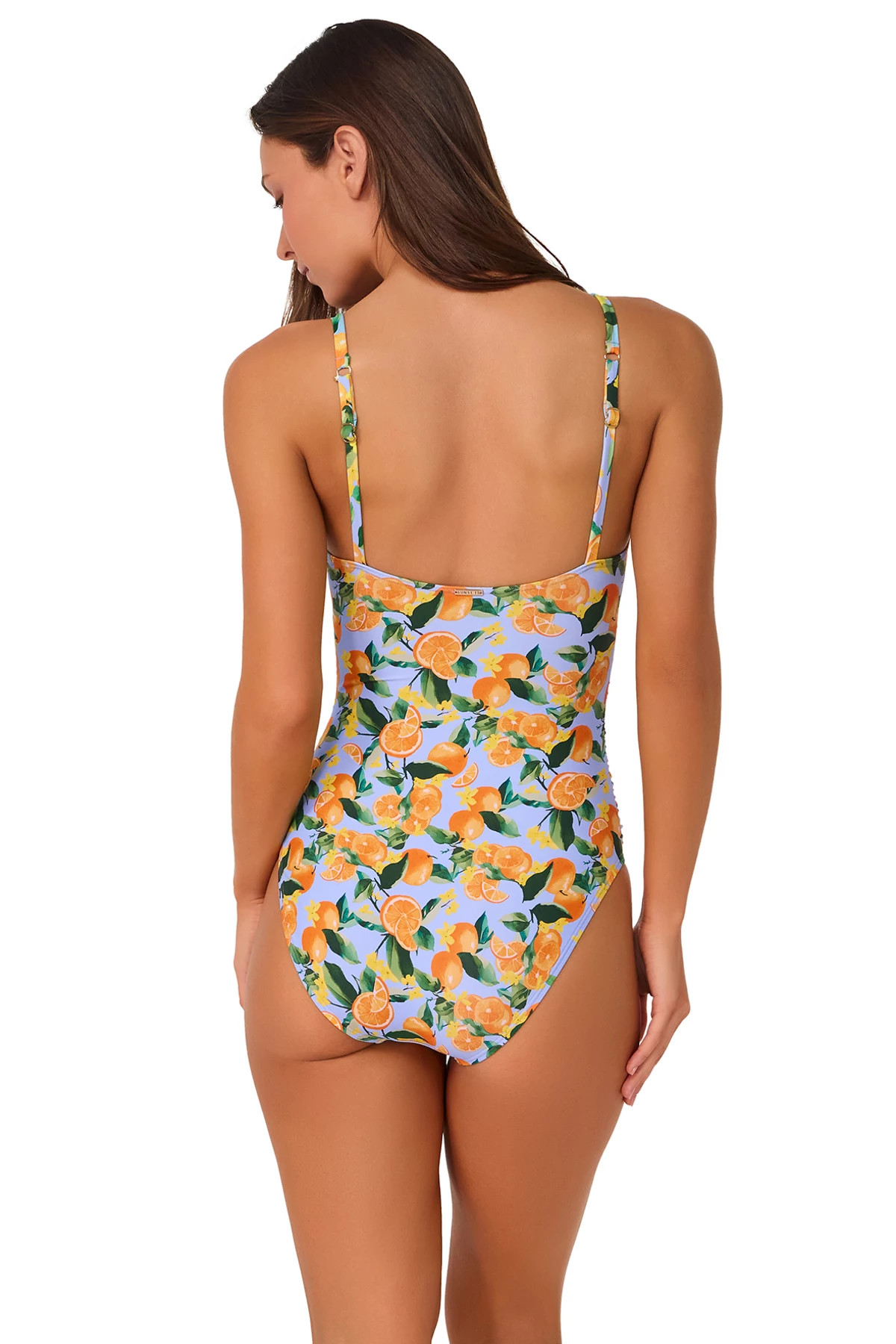 CLEMENTINE Pamela Shirred One Piece Swimsuit image number 3