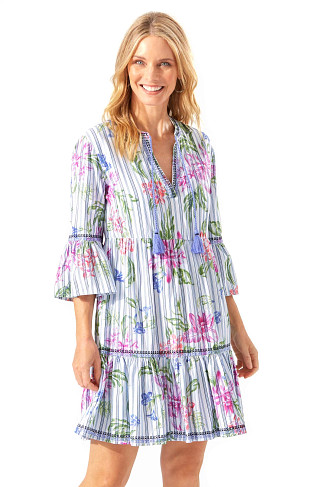 BLUE MONDAY Flounce Tiered Tunic
