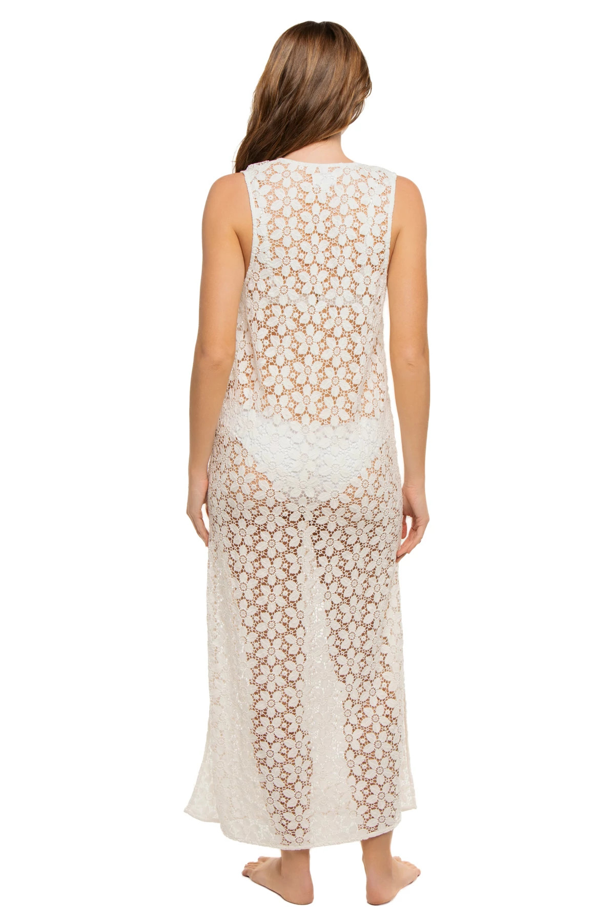 WHITE Rosemarie Midi Cover Dress image number 2