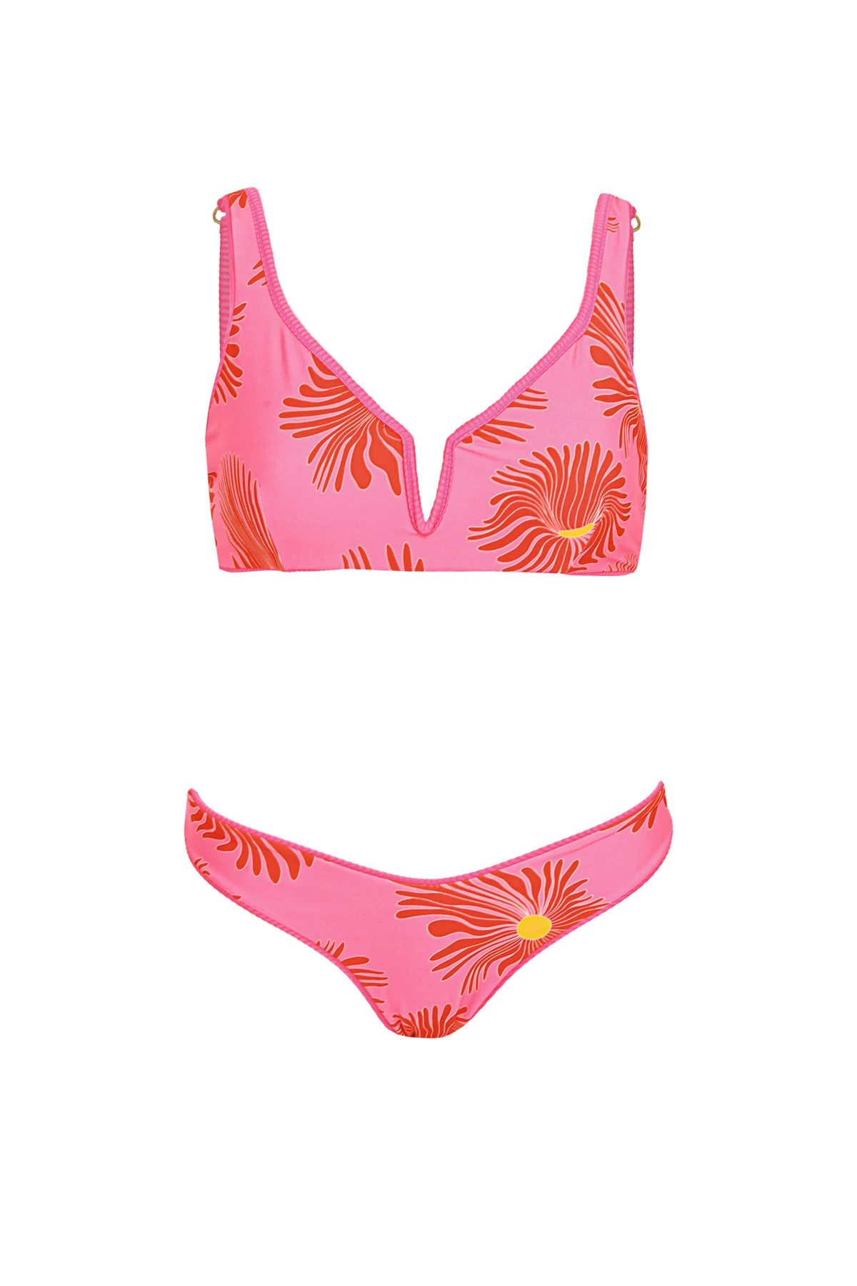 HOT FUCHSIA Splendour Reversible Brazilian Bikini Bottom image number 4