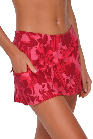RAMBLING ROSE Sporty Swim Skirt