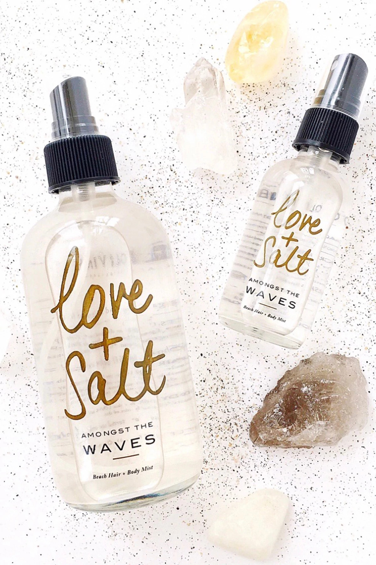 WHITE Love + Salt Beach Hair and Body Mist (2 oz) image number 1