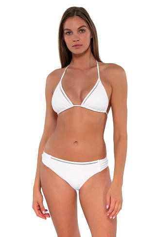 WHITE LILY Laney Sliding Triangle Bikini Top