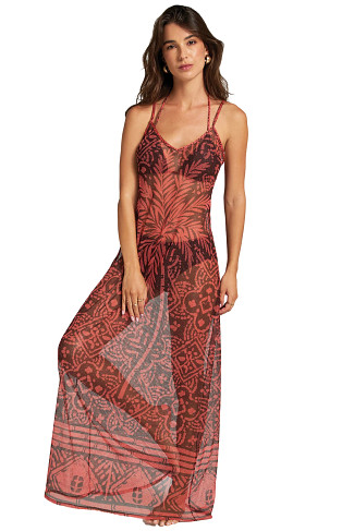 MULTI African Twist Maxi Dress