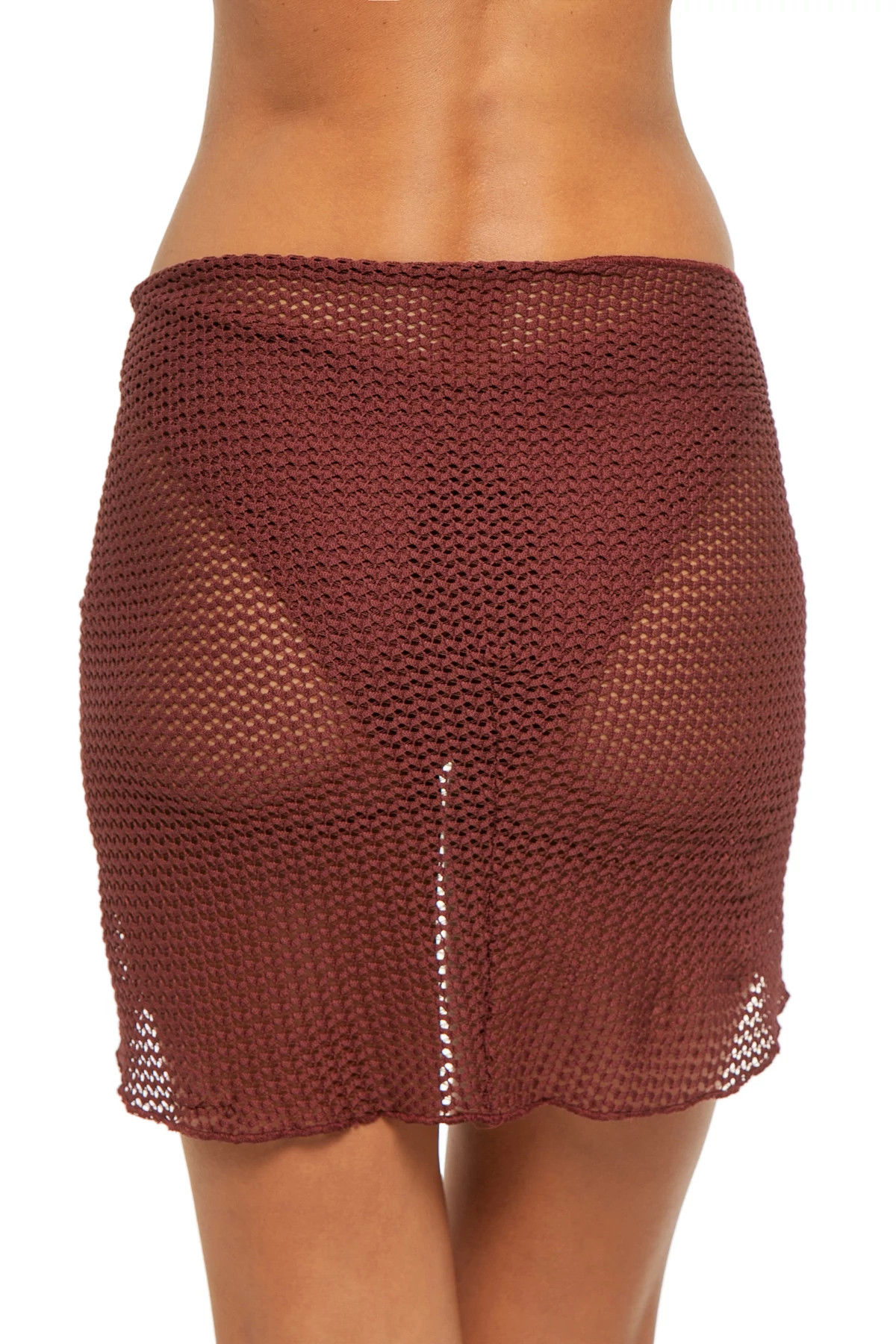 MAROON CROCHET Crochet Sarong image number 2
