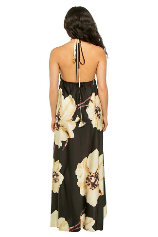 SATIN FS024 Raban Halter Maxi Dress