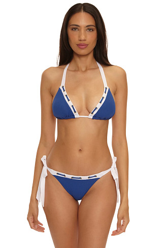 NAVY Cheryl Ribbed Triangle Bikini Top