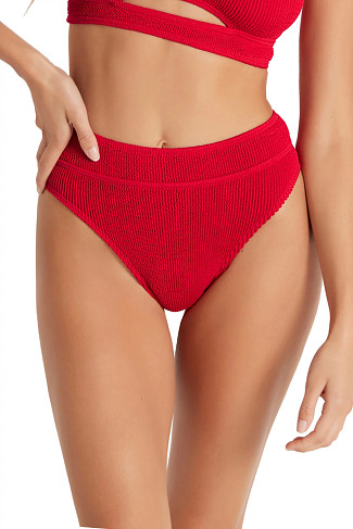 BAYWATCH RED The Savannah Brief Bikini Bottom