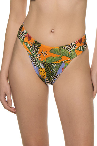 STRIPED BANANAS Striped Bananas Brazilian High Waist Bikini Bottom