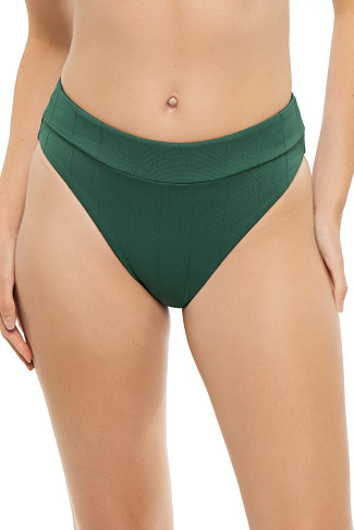 JUNGLE GREEN Ivy High Waist Bikini Bottom