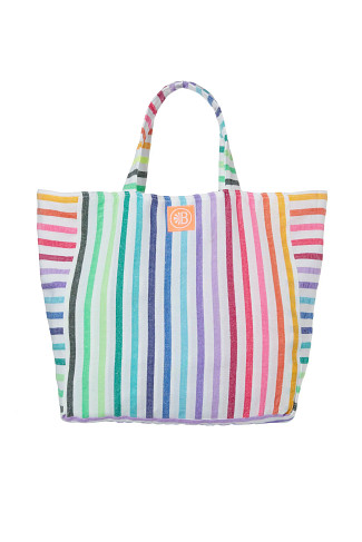 MULTI Striped Cotton Tote