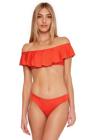 FLAME Monaco Off Shoulder Ruffle Bikini Top