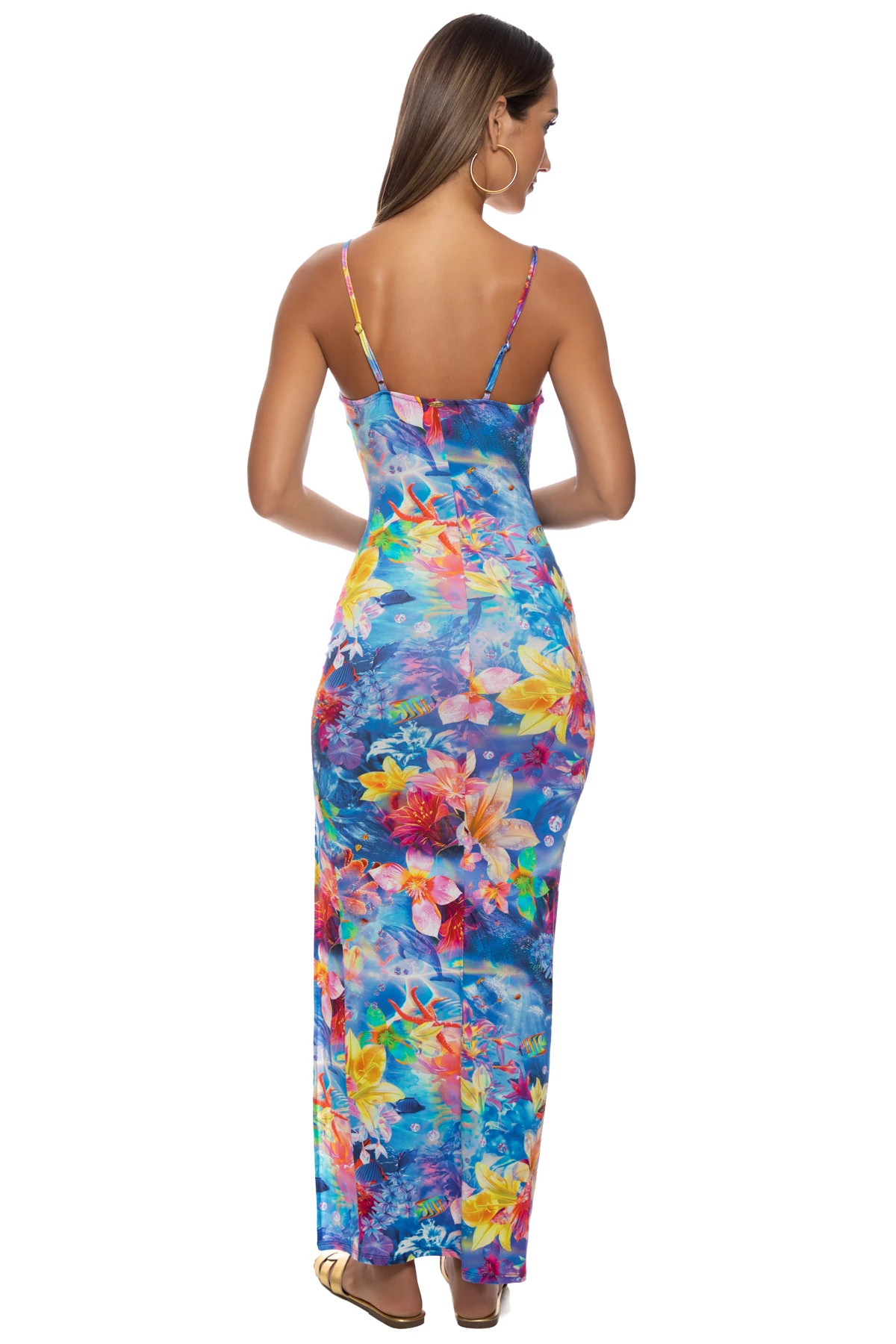 MULTI Underwater Dreaming Maxi Dress image number 2