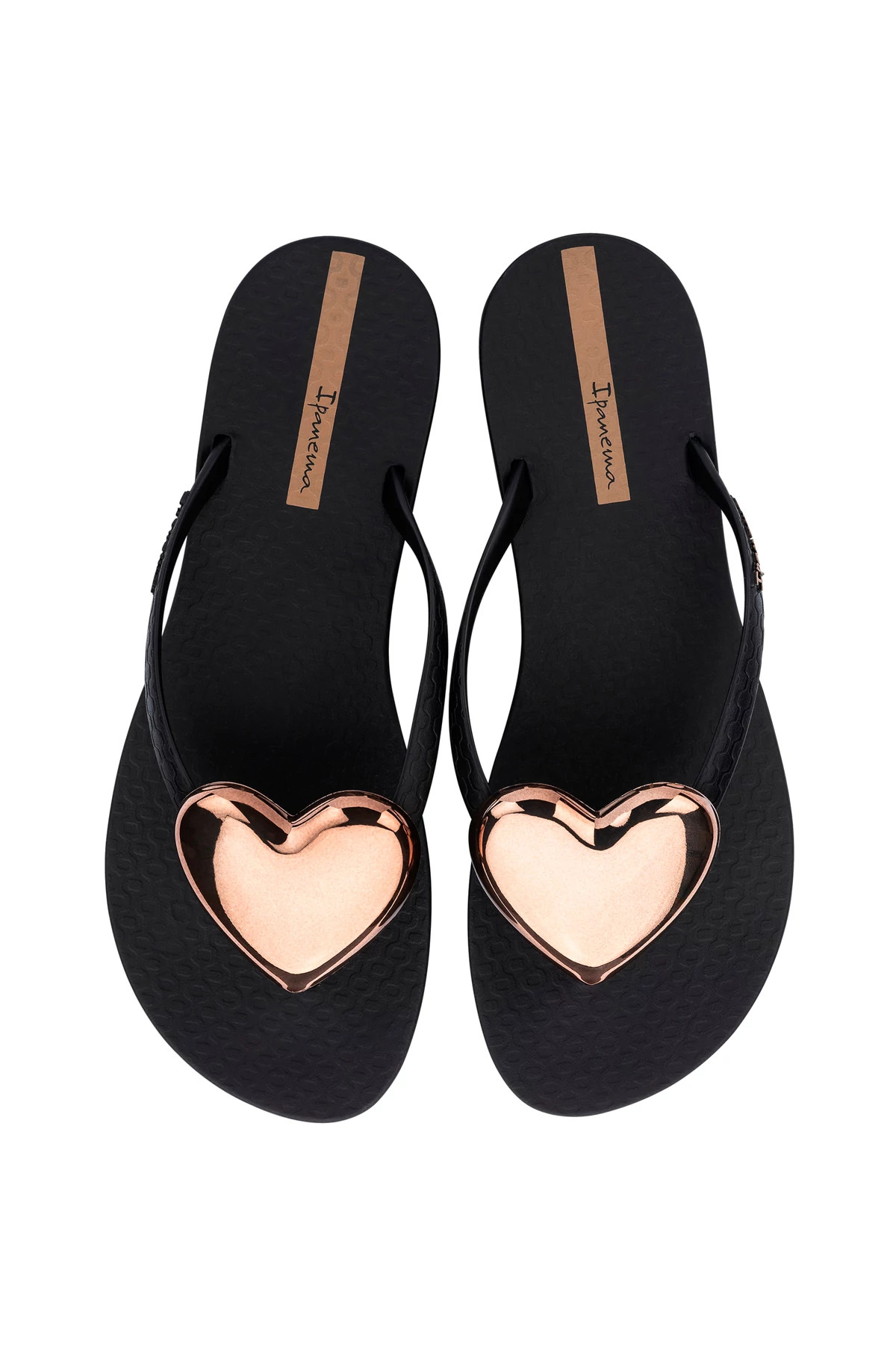 BLACK Maxi Fashion IV Heart Flip Flop image number 2