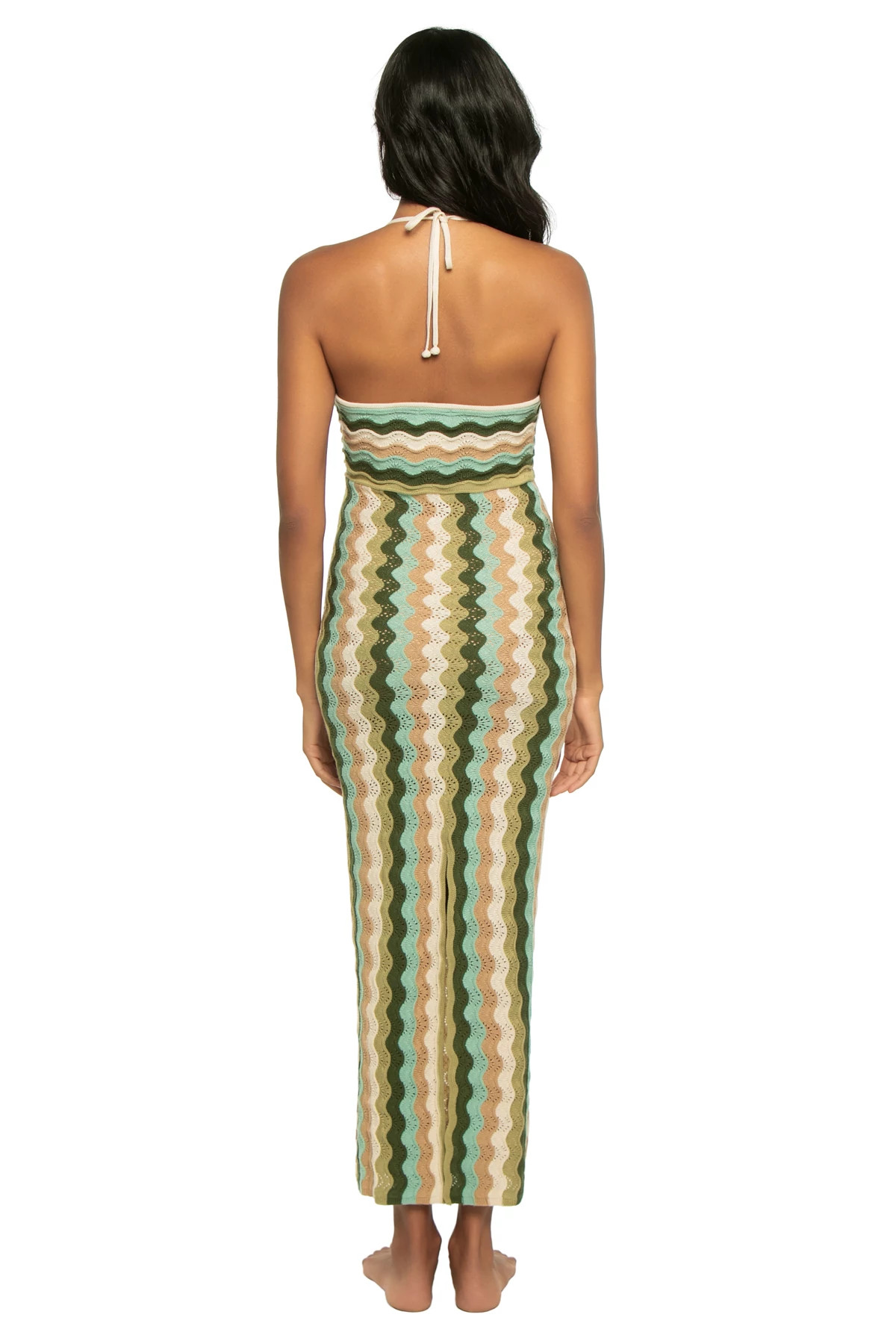 GREEN Poppy Bandeau Midi Dress image number 2