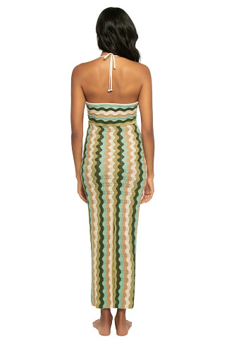 GREEN Poppy Bandeau Midi Dress