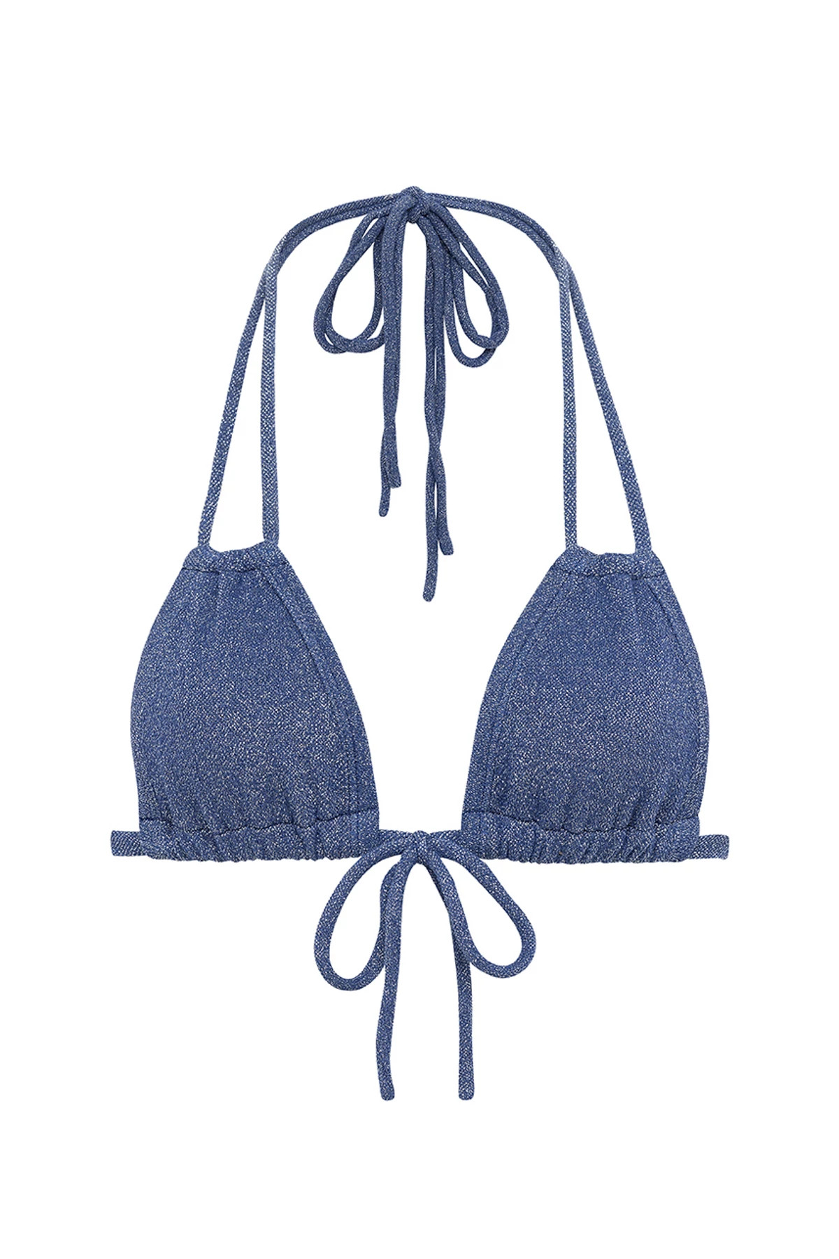 Triangl blue sparkle bikini set , New with bag, With