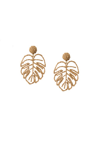 NATURAL Raffia Palm Earrings