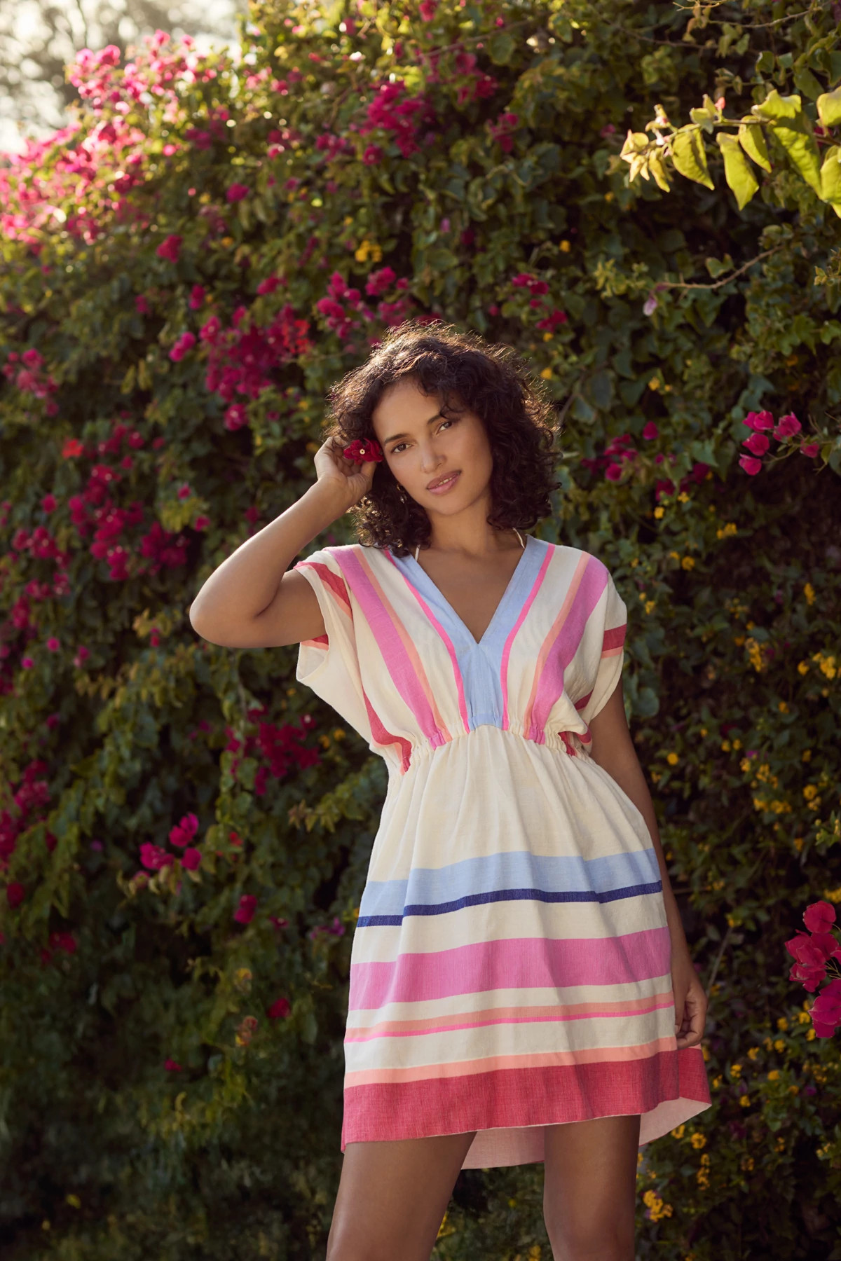 DESITA PINK Alem Plunge Mini Dress Desita Pink image number 4
