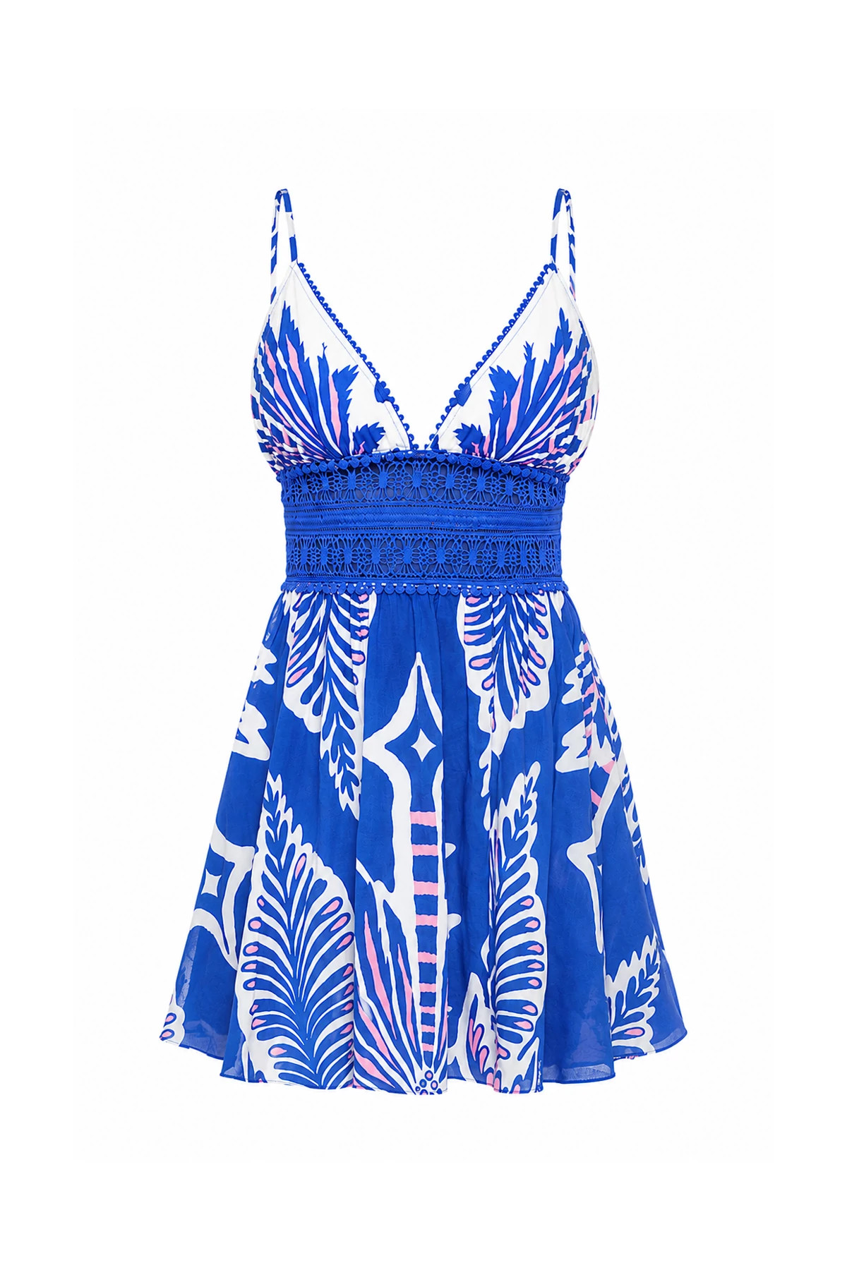 ROYAL CARTAGENA Emilie Crochet Waist Mini Dress image number 3
