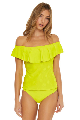 LEMONGRASS Sway Off Shoulder Bandeau Tankini Top