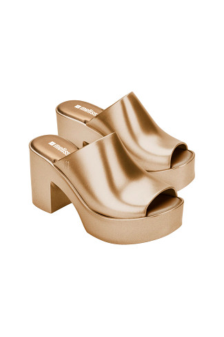 GOLD Jelly Platform Mules