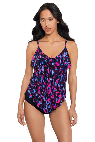 BLACK/MULTI Rita Tankini Top