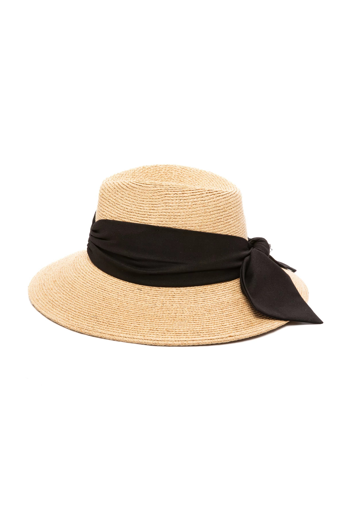 NATURAL Linen Bow Fedora image number 3