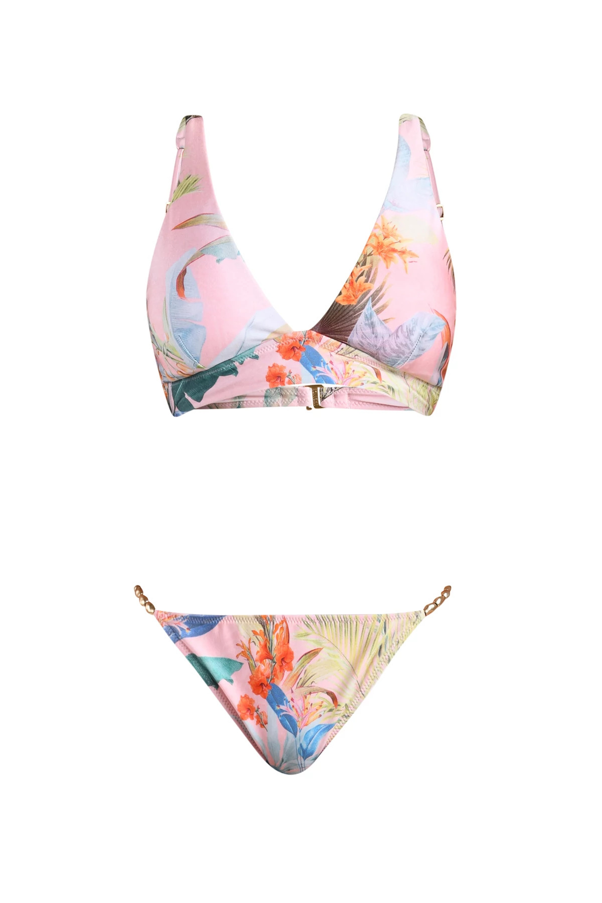 MULTI Violet Low Rise Hipster Bikini Bottom image number 3
