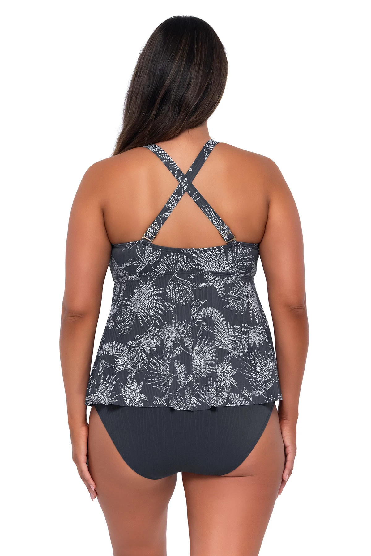 FANFARE SEAGRASS TEXTURE Marin Tankini Top image number 3