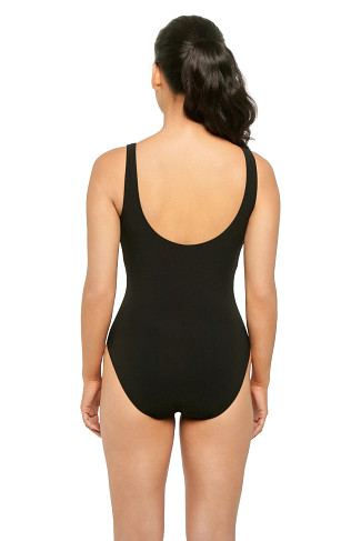 BLACK Luca Plunge One Piece Swimsuit