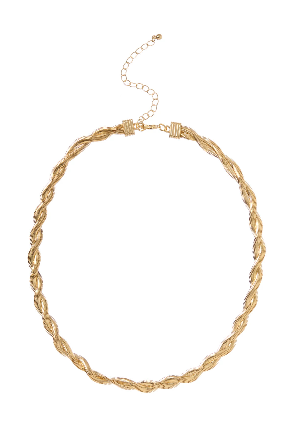 GOLD Twist Chain Necklace image number 1