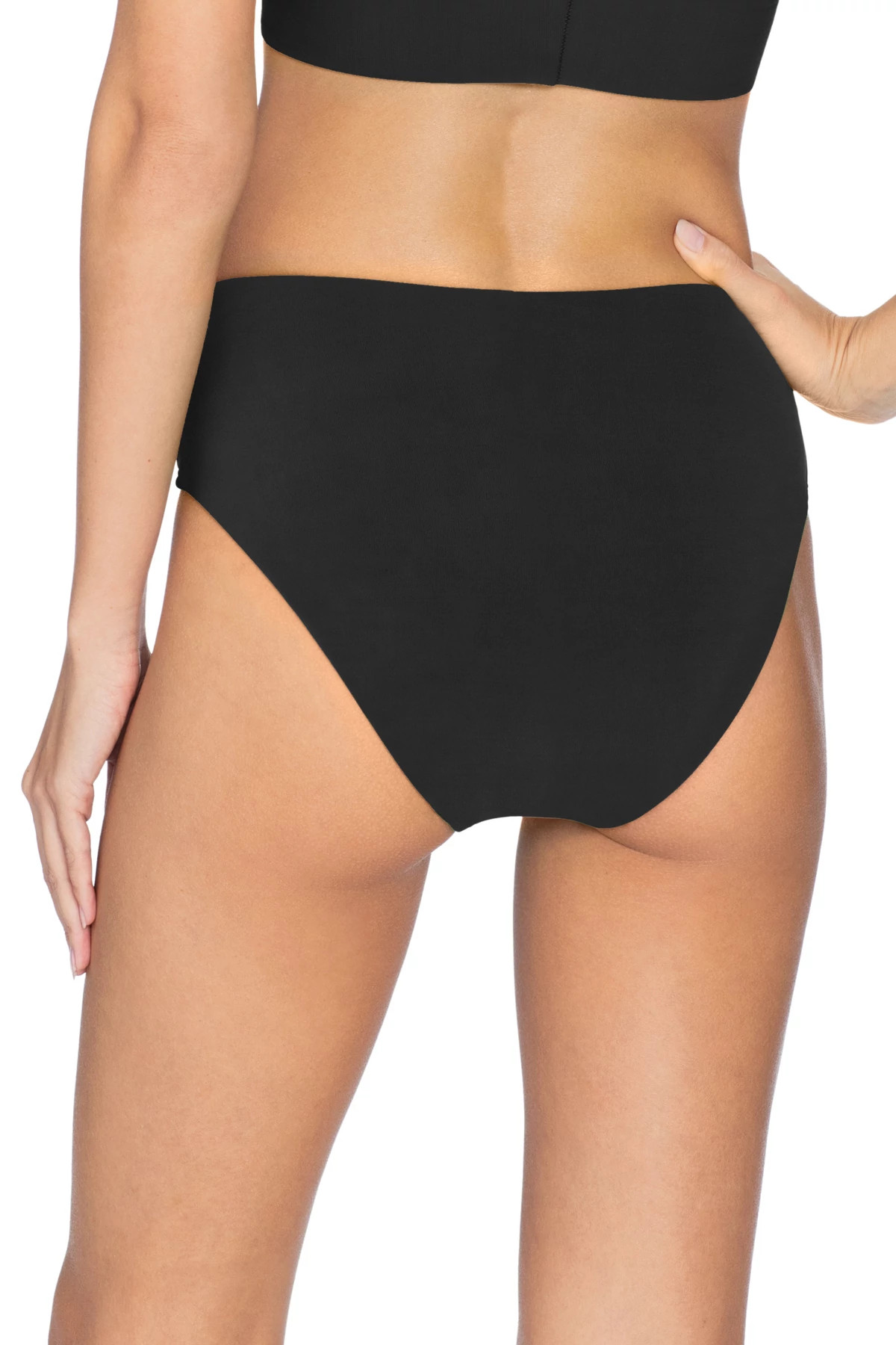 BLACK Ava High Waist Bikini Bottom image number 2