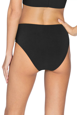 BLACK Ava High Waist Bikini Bottom