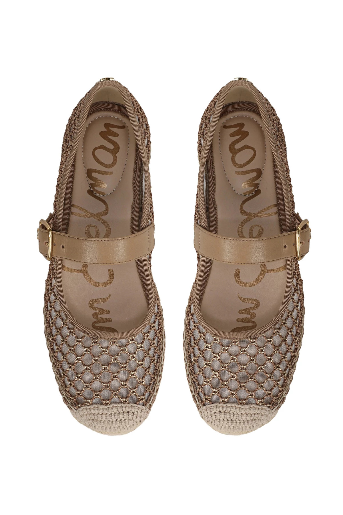 BRUSHED GOLD/CYPRUS TAN Mackiemesh Flats image number 1