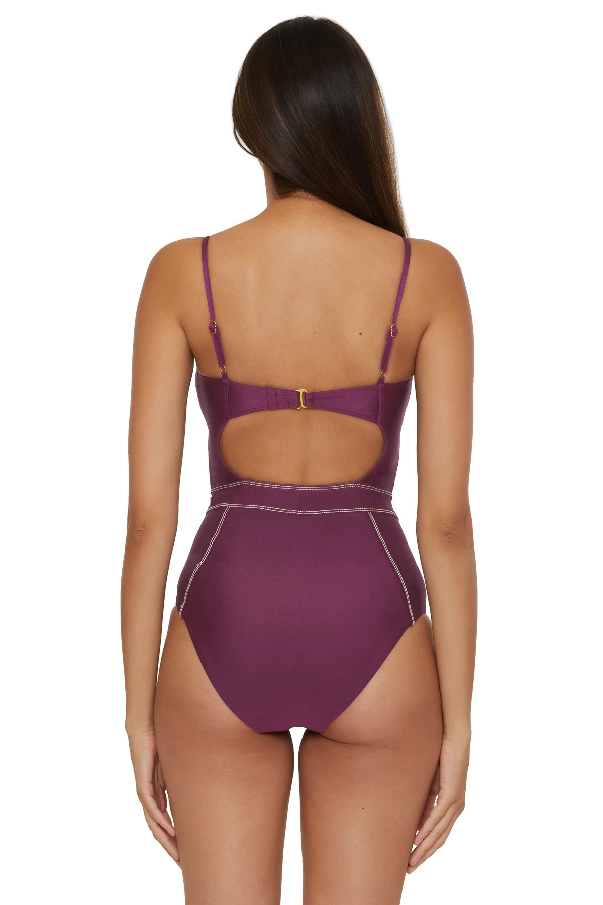 AUBERGINE Makenna One Piece Swimsuit image number 2