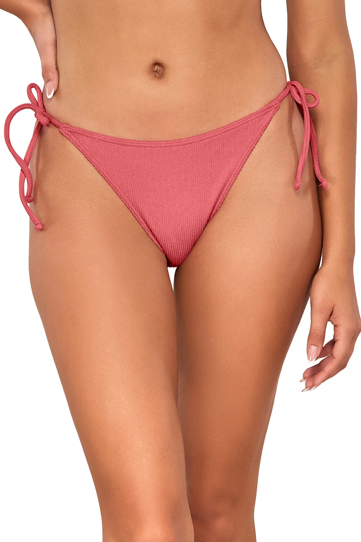 HIBISCUS TEA Taryn Hipster Tie Side Bikini Bottom image number 1