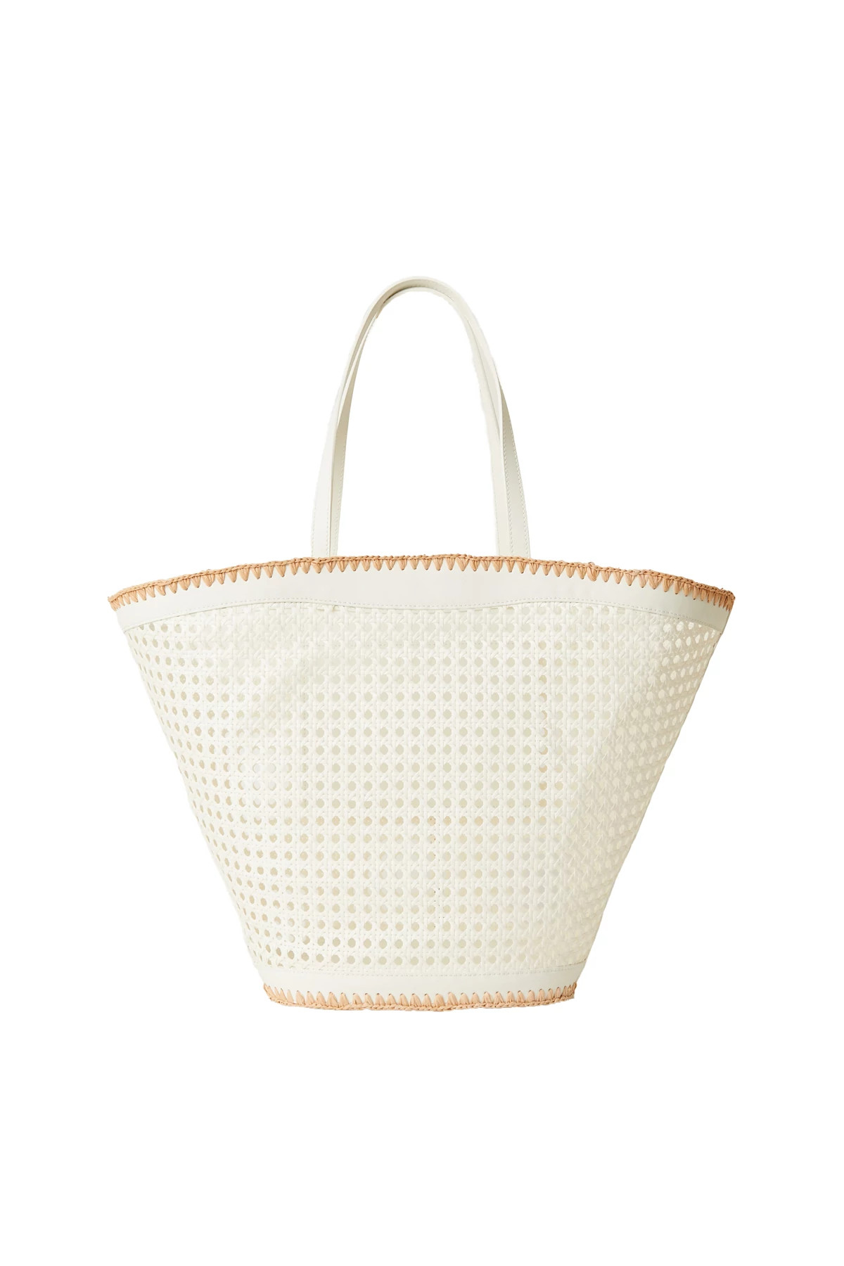 IVORY/NATURAL Ellie Leather Tote image number 1