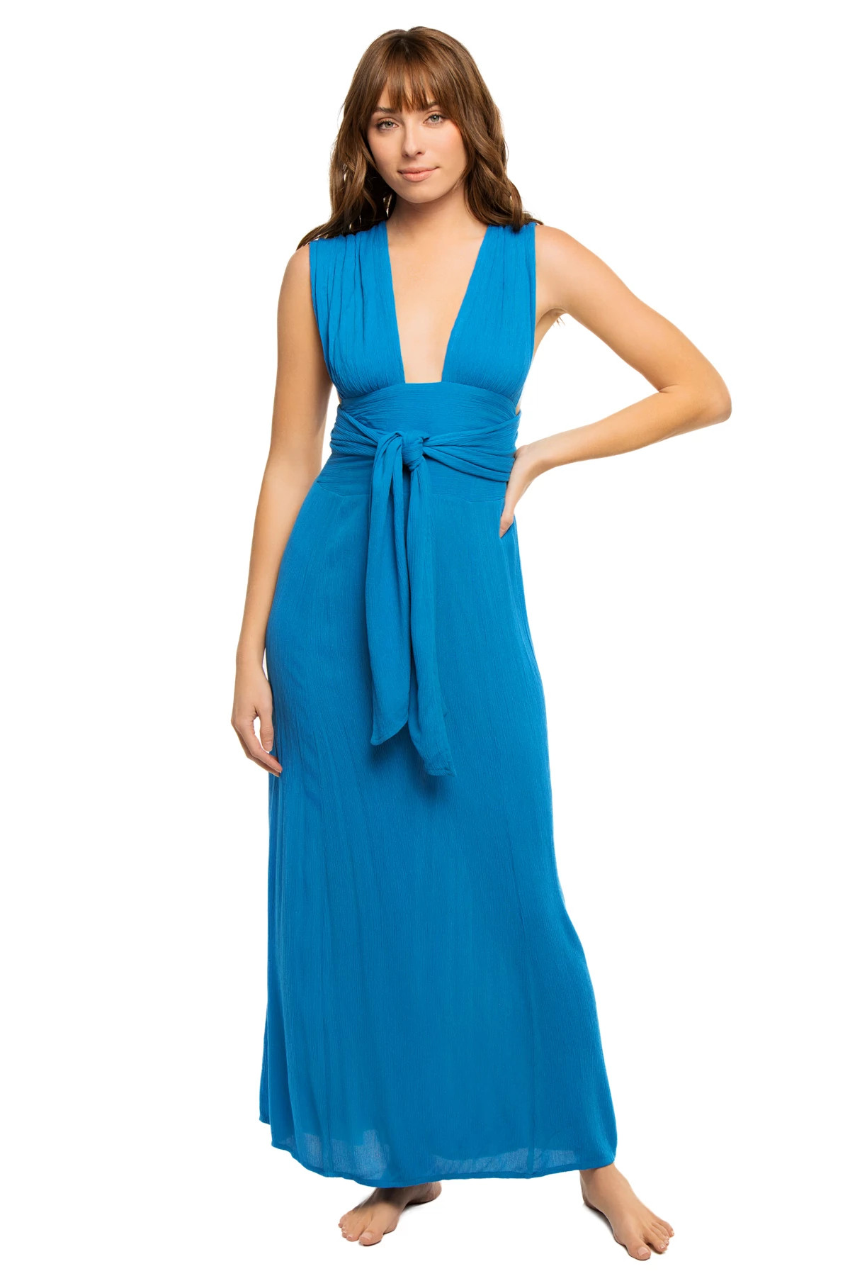 BRIGHT BLUE Multi-Way Maxi Dress image number 3