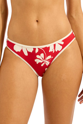 COSMO RED Floral Hipster Bikini Bottom
