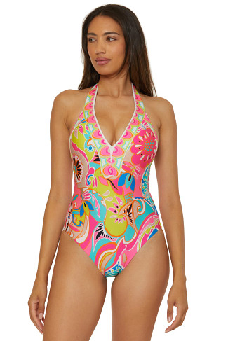 MULTI Venus Halter One Piece Swimsuit