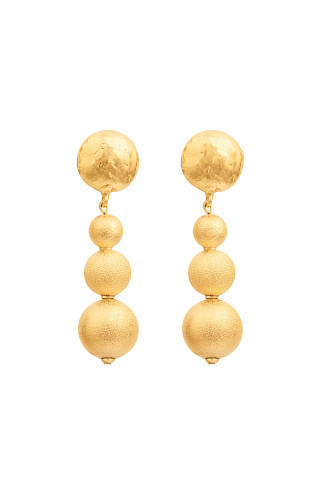 GOLD Sand Bubble Earrings