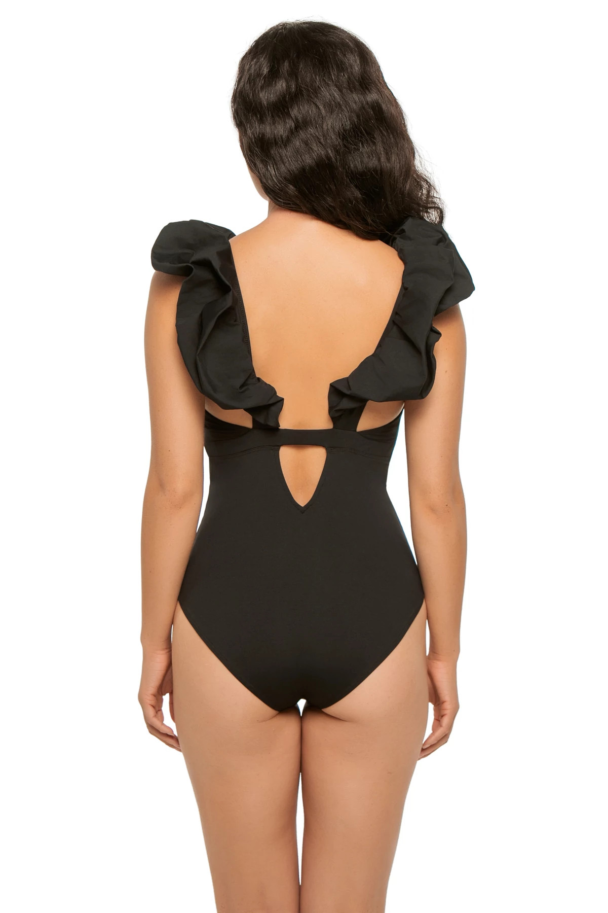 BLACK Palazzo One Piece Swimsuit image number 2