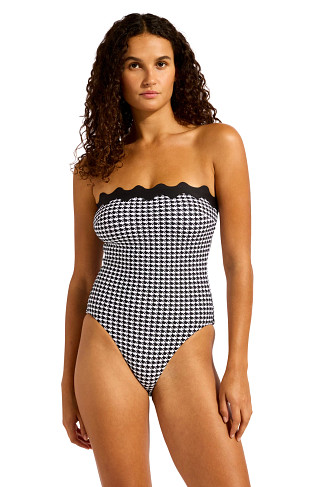 BLACK Gia Check One Piece Swimsuit