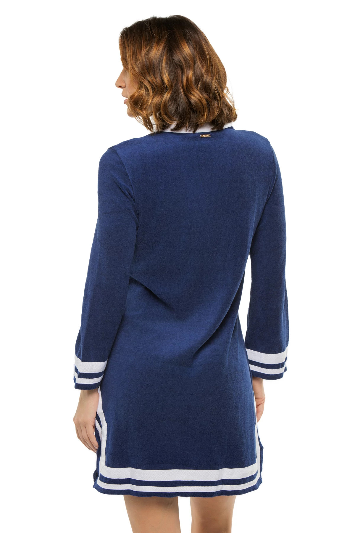 NAVY Terry Long Sleeve Tunic image number 2